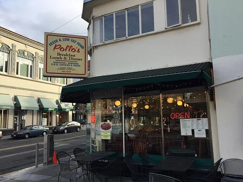 Original Pollo's storefront on Shattuck Avenue, with its green awning